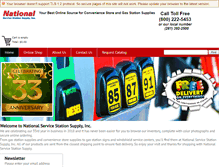 Tablet Screenshot of nationalservicestationsupply.com